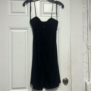 Blondie Nites by Linda Bernell - Little Black Dress - Rhinestone Straps.- Size 5